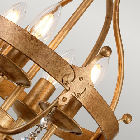 Lampa wisząca Elstead Lighting Windsor patyna WINDSOR4-GOLD
