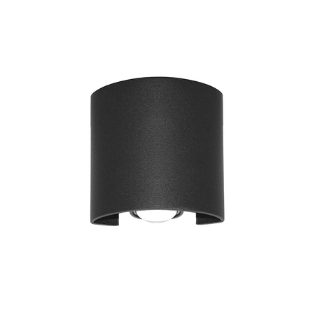 Kinkiet zewnętrzny Italux Ortelo OWL-451-1-BL Czarny piaskowany