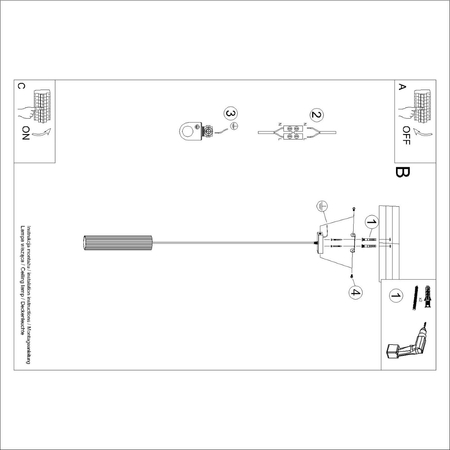 Sollux Lighting Lampa wisząca KARBON 1 biały SL.1535