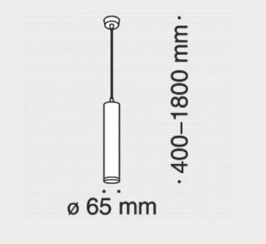 Lampa wisząca Maytoni P020PL-01W Shelby - Biała