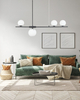 Lampa wisząca SANTANDER BK Azzardo AZ4418 sandy black