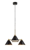 Lampa wisząca Markslöjd KLINT 108076 czarny/złoty