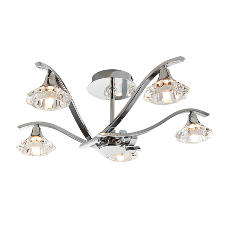 Lampa sufitowa Endon Lighting Langella LANGELLA-5CH chrom
