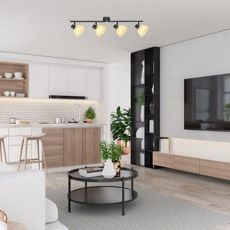 Oczko Rabalux Rattan 3136 czarny matowy