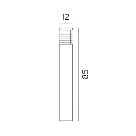 HALMSTAD 296 GRAPHITE E27 LED 9W 85CM