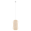 Lampa wisząca Nowodvorski PUKET L 11162 Naturalne drewno Biały