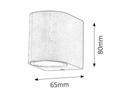 Kinkiet zewnętrzny Rabalux Chile 8099 miedź