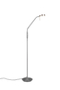 Lampa podłogowa Trio 423310107 srebrny