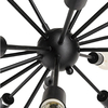 Lampa wisząca Abigali Retro Spikes, czarny 18XE27