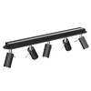 Milagro Lampa sufitowa PRESTON BLACK/CHROME 5x mini GU10 MLP7621 Czarny / Chrom