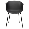 Krzesło RALF czarne - polipropylen, metal