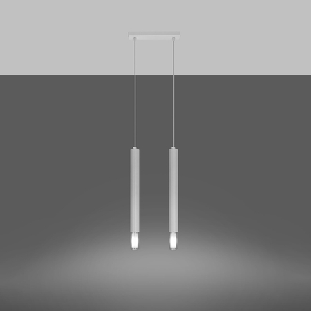 Sollux Lighting Lampa wisząca WEZYR 2 biała SL.0958