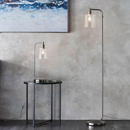 Lampa stołowa Endon Lighting Toledo 90558 nikiel