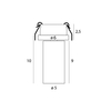 MAXLIGHT H0126 LAMPA SUFITOWA HALO D WHITE PODTYNKOWA