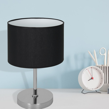 Milagro Lampka stołowa CASINO BLACK/CHROME 1xE27 ML6381 Czerń / Chrom