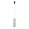 Lampa wisząca Italux Pedro PND-34405-3V-BK Czarny mat, chrom