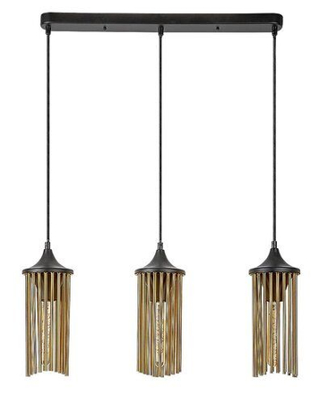 Lampa wisząca Rabalux Roxas 72153 czarny matowy