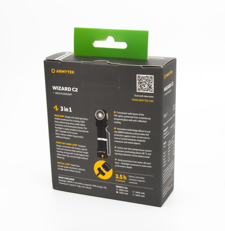 Latarka czołowa Armytek Wizard C2 USB v4 warm