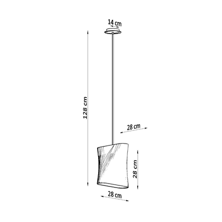 Sollux Lighting Żyrandol BLUM 1 czarny SL.0770