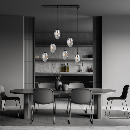 Lampa wisząca ASTRAL 6 Emibig 1266/6 czarny