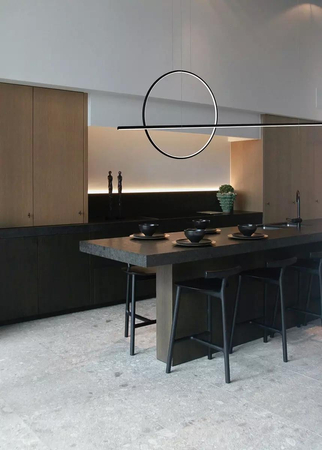Lampa wisząca Linea No.2 40cm czarna 4k