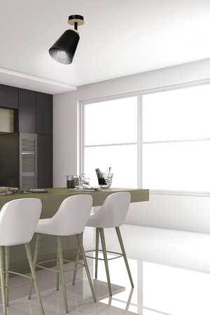 Lampa sufitowa ATLAS 1 BLACK Emibig 725/1 czarny