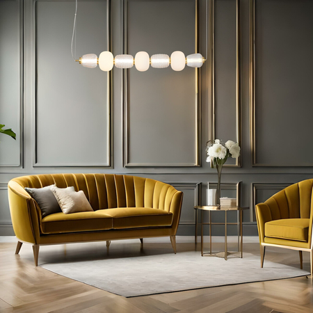 Milagro Lampa wisząca CARO GOLD 42W LED ML0365 ZŁOTY