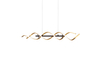 Lampa wisząca Trio 341810208 złoty