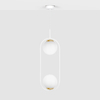 Lampa wisząca ARLENA Kaja K-5301 biały/złoty
