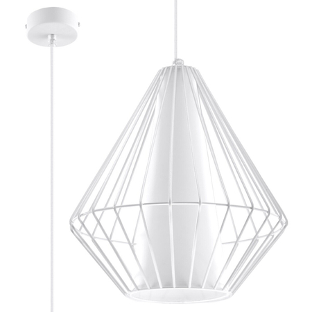 Sollux Lighting Lampa wisząca DEMI biała SL.0297