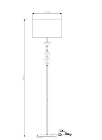 Lampa podłogowa Zuma Line Rea Floor RLL93163-1B