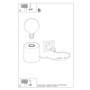 Sollux Lighting Lampa biurkowa SALGADO naturalne drewno SL.0674
