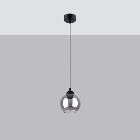 Sollux Lighting Lampa wisząca ALINO 1 czarna SL.1141