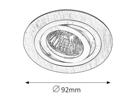 Lampa sufitowa Rabalux Spot fashion 1116 szczotkowane aluminium