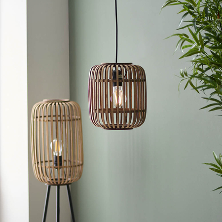 Lampa wisząca Endon Lighting Mathias 101777 drewniany