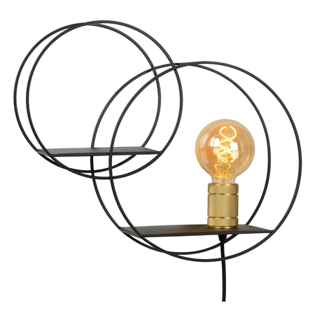 Kinkiet Lucide CIRCLE 21225/01/30 czarny/złoty