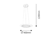 Lampa wisząca Rabalux Adrienne 2428 srebrny