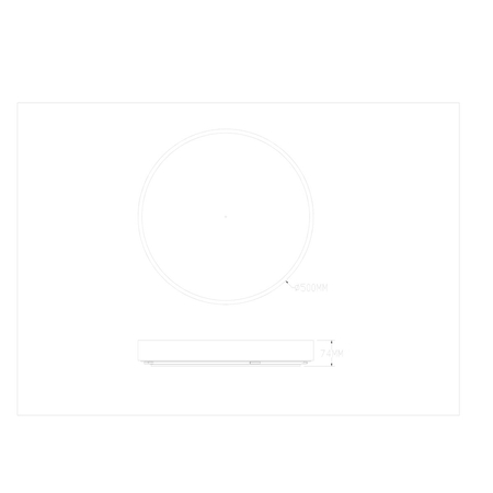 Lampa sufitowa Zuma Line MS724-R500-GD NADI LAMPA SUFITOWA ZŁOTA/GOLD