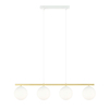 Lampa wisząca ALLORA 4 Emibig 1255/4 biały/złoty