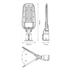 Eko-Light Lampa Uliczna Alley 50W 4000K 230V EKO9909 Szary