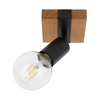 Spot Italux Molini SPL-2079-1 Czarny, drewno
