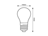 Żarówka Rabalux Filament-LED 1987 przeźroczysty