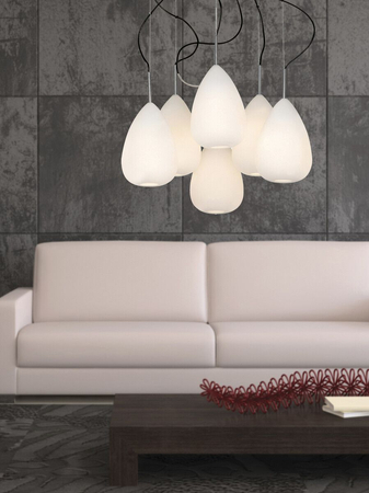 Lampa wisząca MIRAGE 6 Azzardo AZ0157 biały/chrom