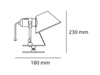 Kinkiet Artemide A005800 Tolomeo Pinza