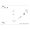 Sollux Lighting Lampa biurkowa WINX czarny/chrom SL.1373