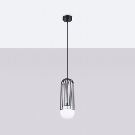 Sollux Lighting Lampa wisząca BRINA 1 czarna SL.1332