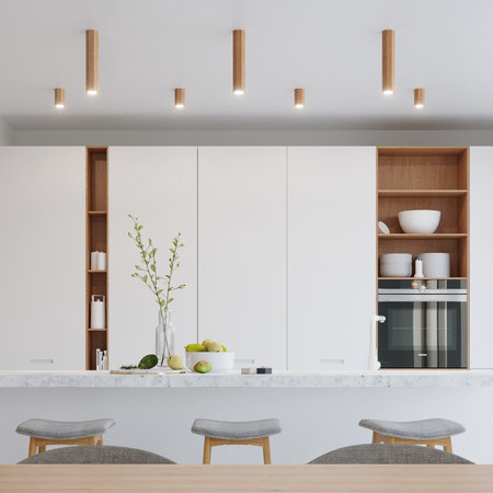 Sollux Lighting Plafon ZEKE 3 dąb SL.1030