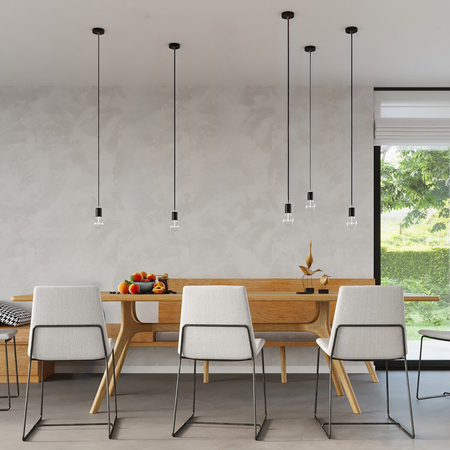 Sollux Lighting Lampa wisząca EDISON czarna SL.0152