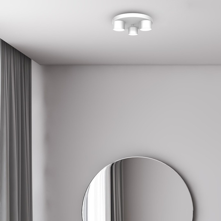 Milagro Lampa sufitowa Dixie 3xGX53 Biały MLP7541 BIAŁY