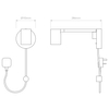 Kinkiet Astro Ascoli Swing Plug In 1286138 Matowy Czarny